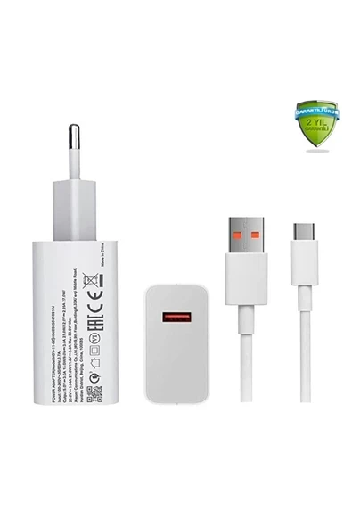 Xiaomi Turbo MDY-11-EZ 33 W Type-C Kablolu Hızlı Şarj Aleti (Xiaomi Türkiye Garantili)