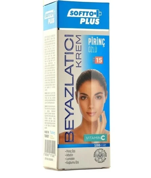 Softto Plus Nemlendirici Beyazlatıcı Krem 100 Ml
