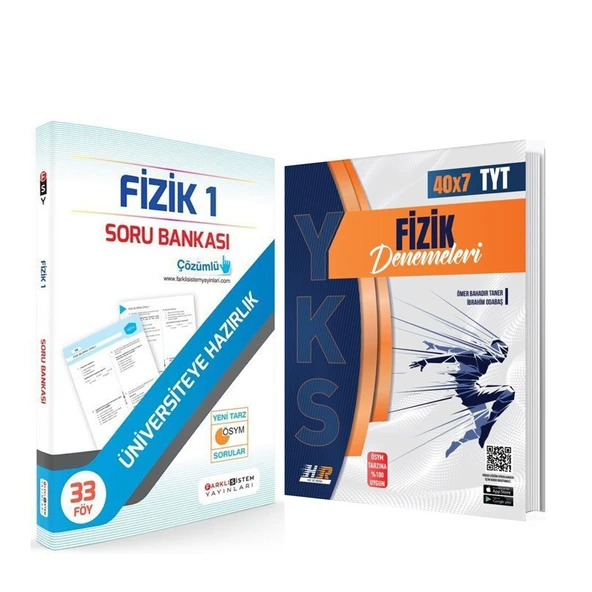 Farklı Sistem TYT Fizik Soru Bankası ve Hız Renk Deneme Seti 2 Kitap