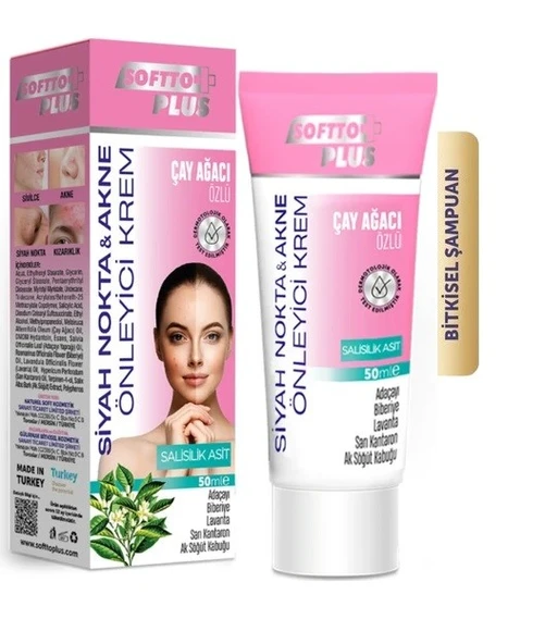Softto Plus Nemlendirici Siyah Nokta Önleyici Krem 50 Ml