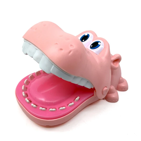 Sevimli Hayvan Dişçisi - Finger Biting Adventure - Pembe Hipopotam - 2