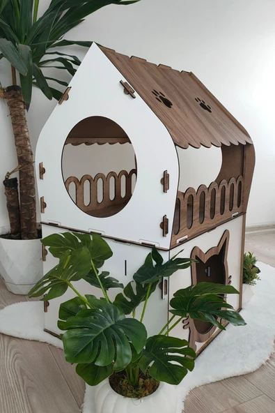 Kedi Evi 2 Katlı Merdivenli - 5