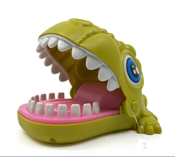 Sevimli Hayvan Dişçisi - Finger Biting Adventure - Yeşil Dinozor - 3