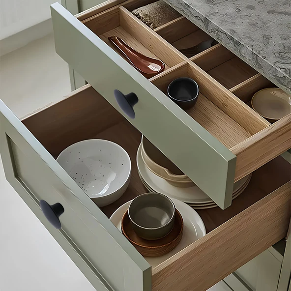 Mantar Kulp Düğme 1 ADET Mobilya Dolabı Çekmece Mutfak Dolap Kulpu Kulbu Plastik Siyah - Resim 2