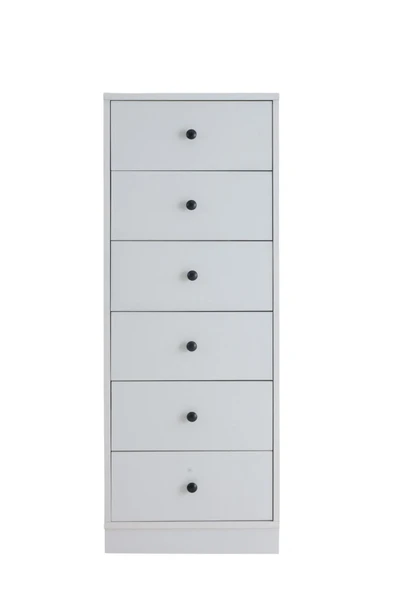 nom -RETRO 6 ÇEKMECELİ BEYAZ ŞİFONYER,ÇAMAŞIRLIK - 4