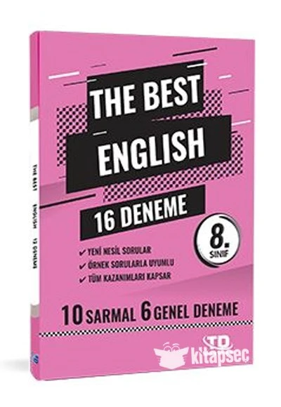 LGS 8. Sınıf The Best English 16 Deneme Tandem Yayınları