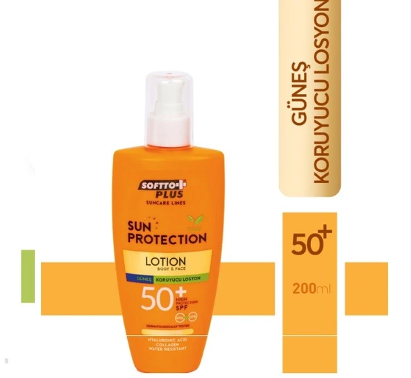 Softto Plus Sun Protectıon Spf 50 Güneş Losyonu 200 Ml