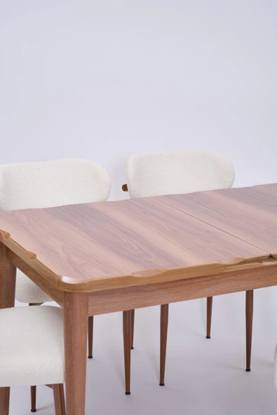 Yakamoz Polo MDF Lak Panel Mutfak Masa Sandalye Takımı 80x130 - 3