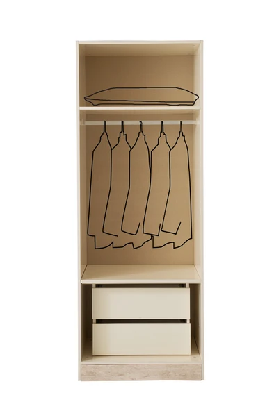 KAYRA MDF 2 KAPILI DOLAP - 4