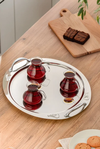 16043 Ehl-i Keyf 6lı Borosilikat Cam Çay Bardağı Seti 200 ml