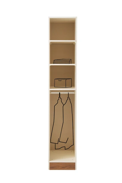 KAYRA MDF TEK KAPILI DOLAP - 2