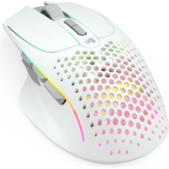 Glorious Model I 2 GLO-MS-IWV2-MW Beyaz RGB Ergonomik Optik Kablolu/Kablosuz Oyuncu Mouse - 3