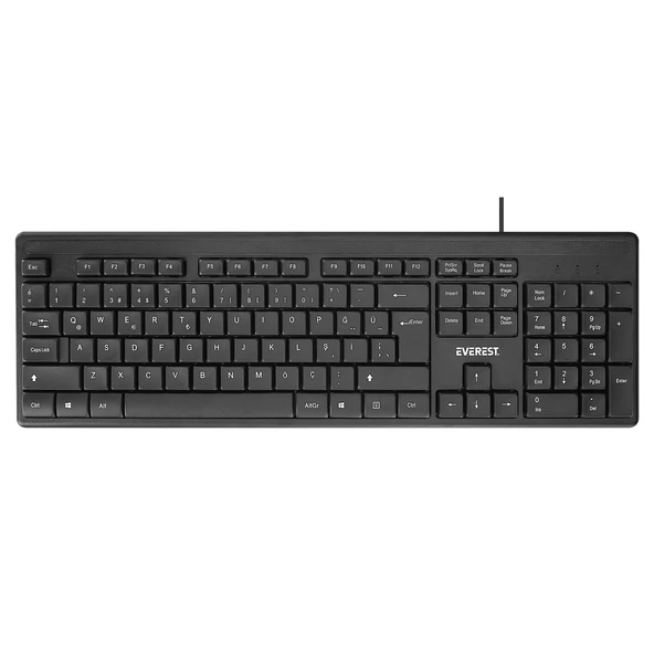 EVEREST KB-1002 Q TÜRKÇE USB STANDART SİYAH KLAVYE - 3
