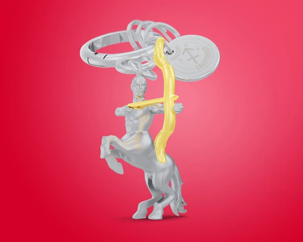 Metalmorphose Burç Koleksiyonu Yay Anahtarlık / Çanta Aksesuarı - Resim 2