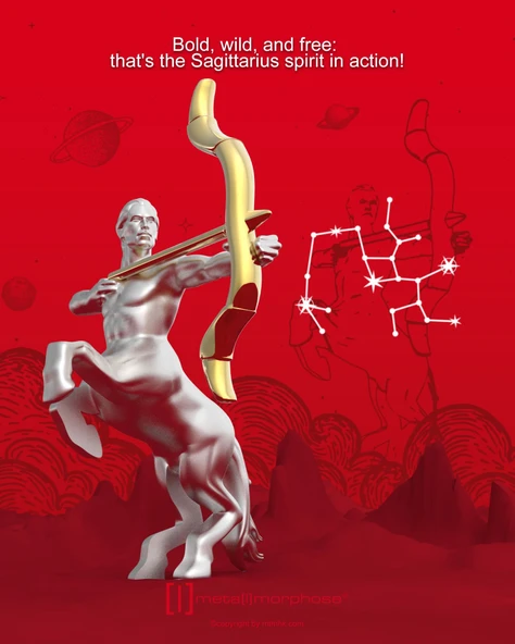 Metalmorphose Burç Koleksiyonu Yay Anahtarlık / Çanta Aksesuarı - Resim 5