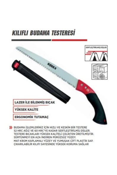 Rodex Kılıflı Budama Testeresi 300mm - 2