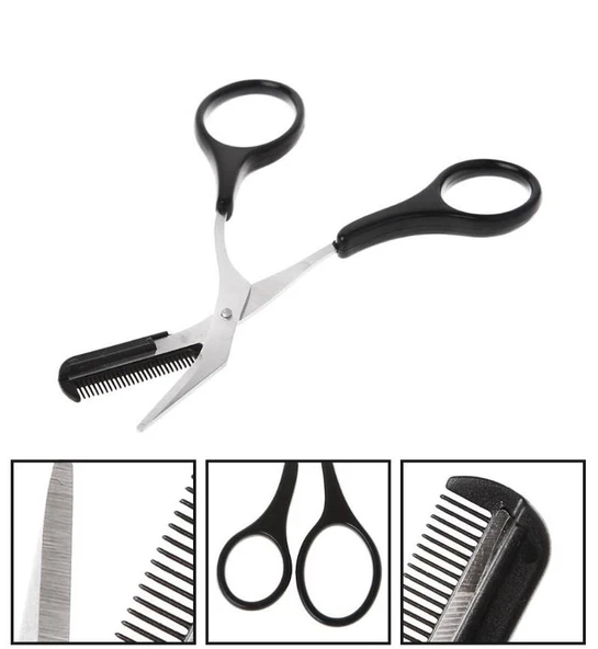 Zhltools Taraklı Kaş Makası ve Kaş Usturası Seti - 6