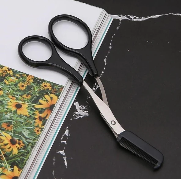 Zhltools Taraklı Kaş Makası ve Kaş Usturası Seti - 4