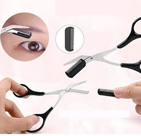 Zhltools Taraklı Kaş Makası ve Kaş Usturası Seti - 2
