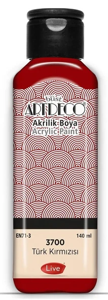Artdeco Akrilik Boya 140ml Türk Kırmızısı 3700