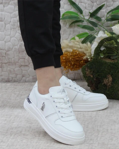 U.s. Polo Assn. Alka 5Fx Kadın Beyaz Sneaker Ayakkabı