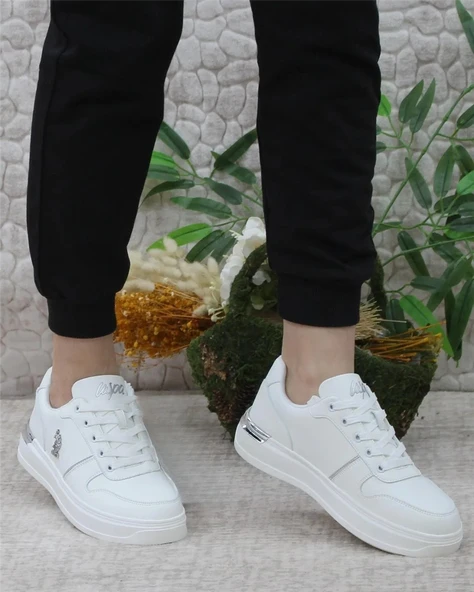 U.s. Polo Assn. Alka 5Fx Kadın Beyaz Sneaker Ayakkabı - 2