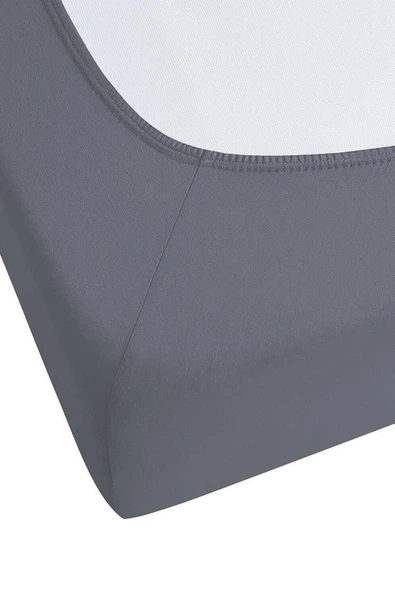 4 Adet Düz Pamuklu Tek Kişilik 80 x 200 x 30 cm Lastikli Penye Çarşaf - 3