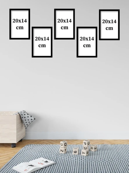 5 Parça (14cmx20cm) Dekoratif  Mdf Tablo, Kahve Köşesi Tabloları, Duvar Tabloları, Cafe Tabloları, Çerçeve Görünümlü Dekoratif Hediyelik - 4