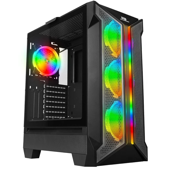 PowerBoost VK-Z002B USB 3.0 Mesh ARGB Ring Fanli Gaming Kasa