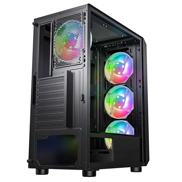 PowerBoost PB-P3385B 650w 80+ Bronze USB 3.0 Mesh Fixed Fanli Gaming Siyah Kasa - 2