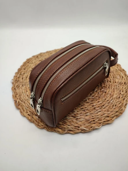 Deri El Çantası Taba Renk ürün görseli 1