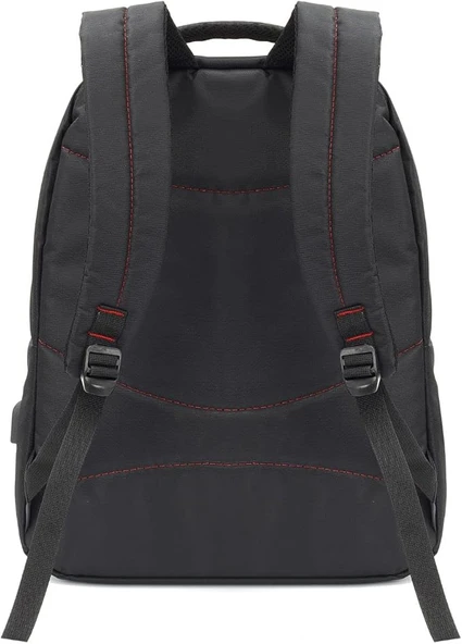 MCC-007 17.3" Office USB Girişli Notebook Sırt Çantası Siyah