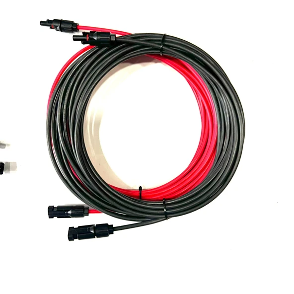 10+10 Metre Çift Taraflı Mc4 Konnektörlü Kablo 6 Mm - 4