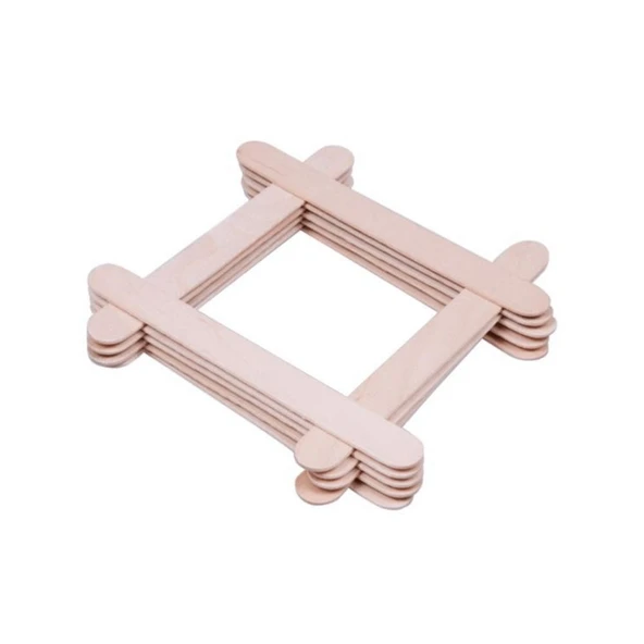 Abeslang 2 Kutu 100'lü Tahta Dil Basacağı Ahşap Çubuk Ağda Spatulası - 2