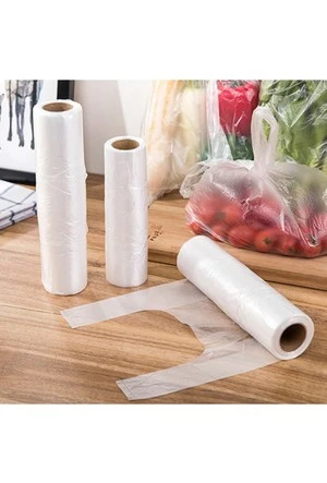 Rulo Atlet Poşet Büyük Boy x5 Rulo Market Manav Poşeti Çöp Poşeti - 5