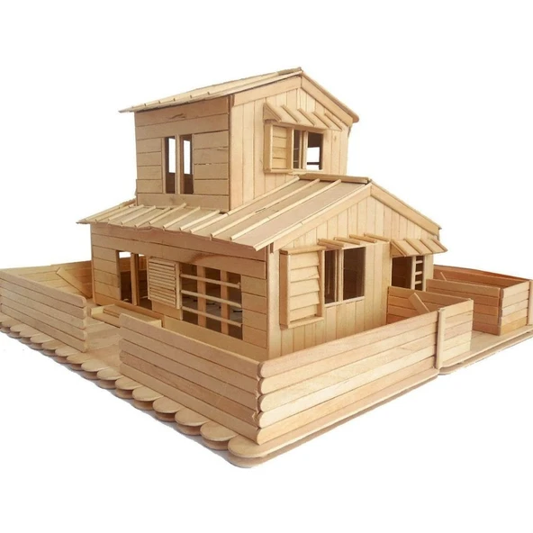 Abeslang 2 Kutu 100'lü Tahta Dil Basacağı Ahşap Çubuk Ağda Spatulası - 4