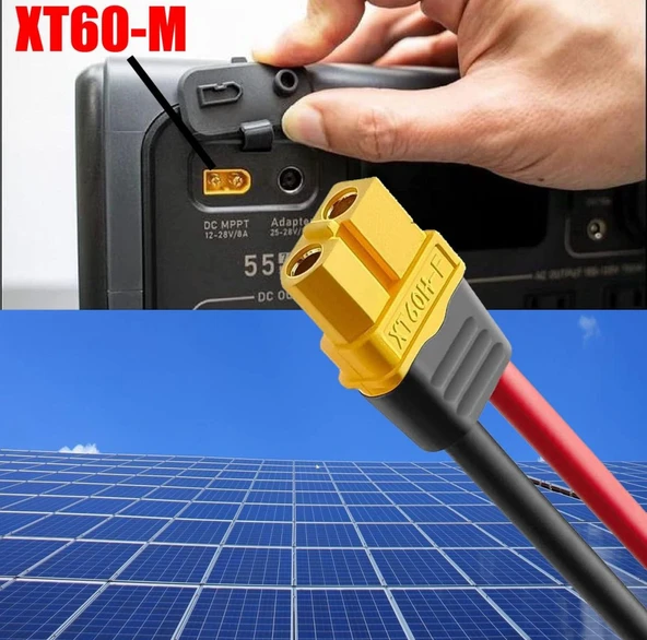 Sunpro XT60  Mc4 Konnektör Güneş Paneli Şarz Kablosu 10 Metre EcoFlow - 3
