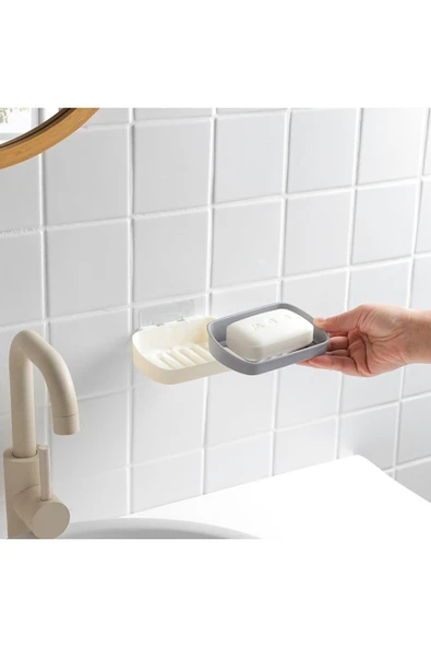 Çift Katmanlı Duş Sabunluk Kendinden Yapışkanlı 1 Adet - 2