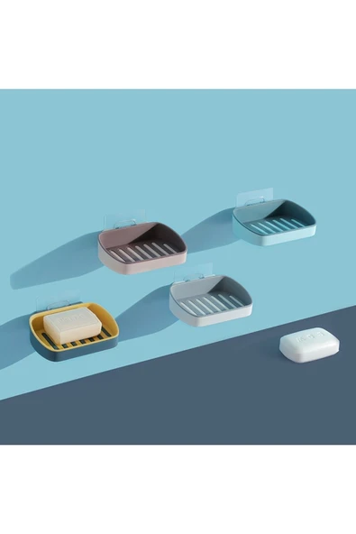 Çift Katmanlı Duş Sabunluk Kendinden Yapışkanlı 1 Adet - 4