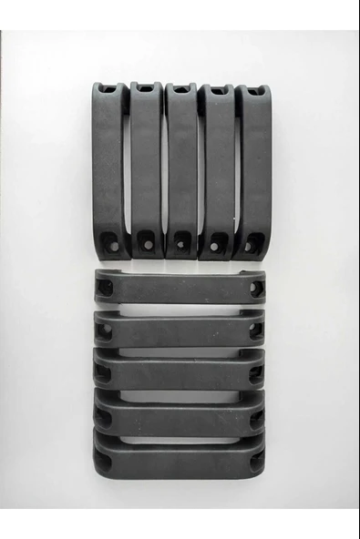 Sunpro 10 Adet Çok Amaçlı Plastik Siyah Kulp - 6