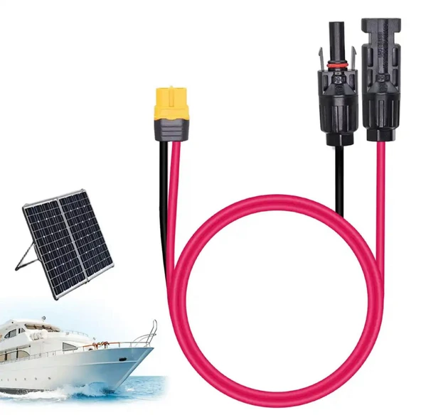 Sunpro XT60 Mc4 Konnektör Güneş Paneli Şarz Kablosu 5 Metre EcoFlow