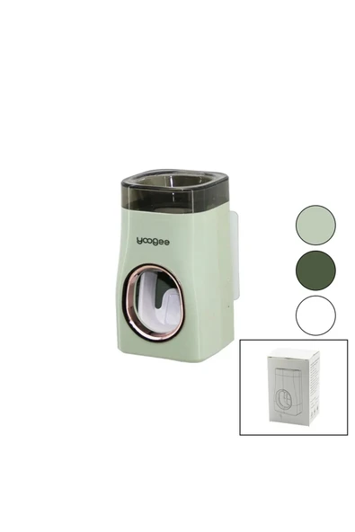 Lüxs Otomatik Diş Macun Sıkacağı Diş Fırçası Tutucu Yapışkanlı Banyo Organizer 1 ADET - 5