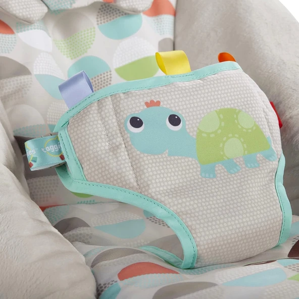 Bright Starts Ana Kucağı Yatıştırıcı Titreşimler Bebek Koltuğu, Çıkarılabilir Oyuncak Barı, 0-6 Ay, 9 kg'a Kadar (Mutlu - 6