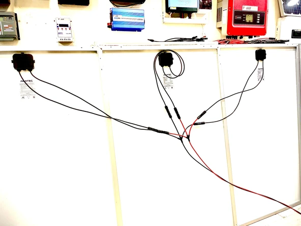 3 Lü MC4 Solar Konnektör 3 İn 1 Kablolu Paralelleme Y Branç - 4