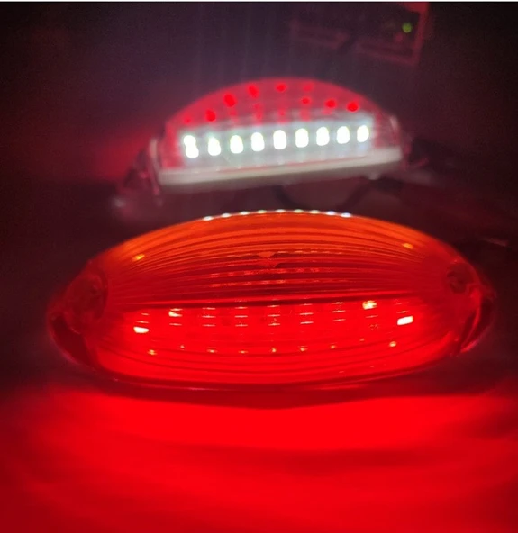 Gabari Led Balık Sırtı Dorse Lambası Sarı-kırmızı 12-24 Volt 1 Adet - Resim 5