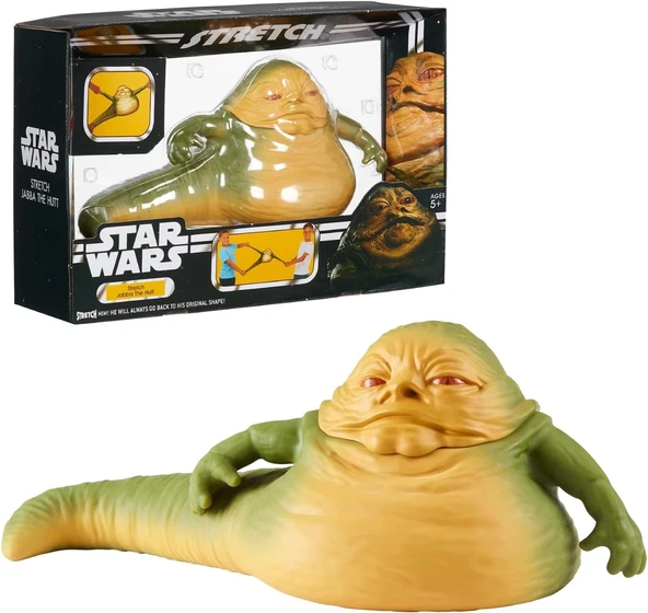 Star Wars Jabba The Hutt, Esnek bebek Star Wars klasik film karakteri, lisanslı ürün 07699