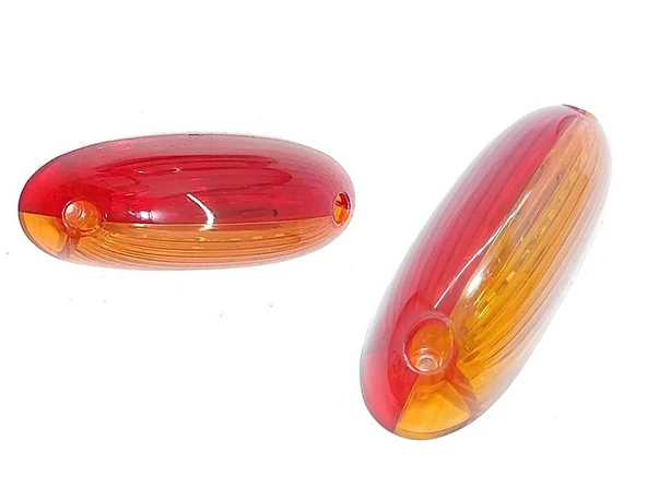 Gabari Led Balık Sırtı Dorse Lambası Sarı-kırmızı 12-24 Volt 1 Adet - Resim 2