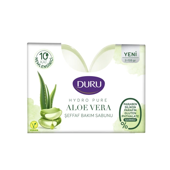 Duru Hydropure Aloevera Şeffaf Bakım Sabunu 2*135 G
