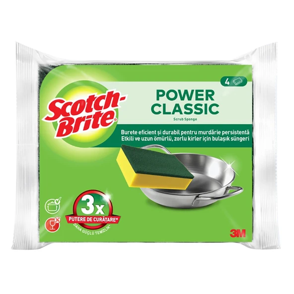 Scotch Brite Klasik Sünger 4'lü