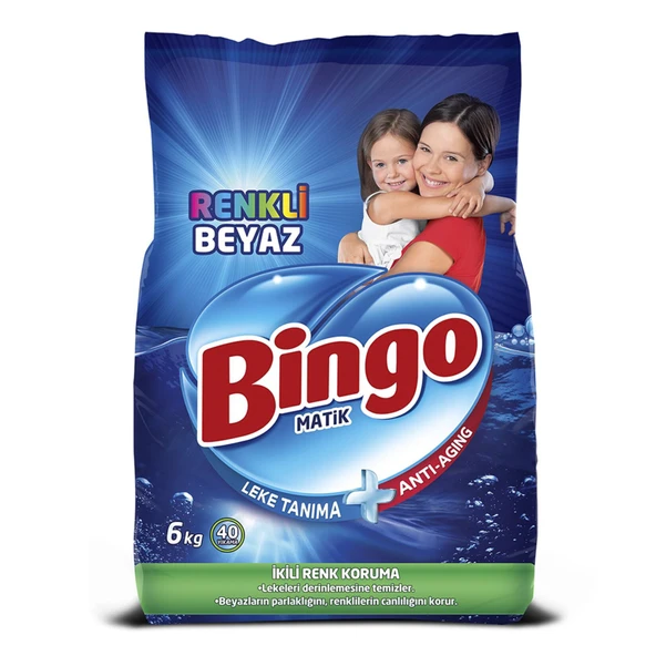 Bıngo Matik Konsantre 6 Kg Renkli & Beyaz